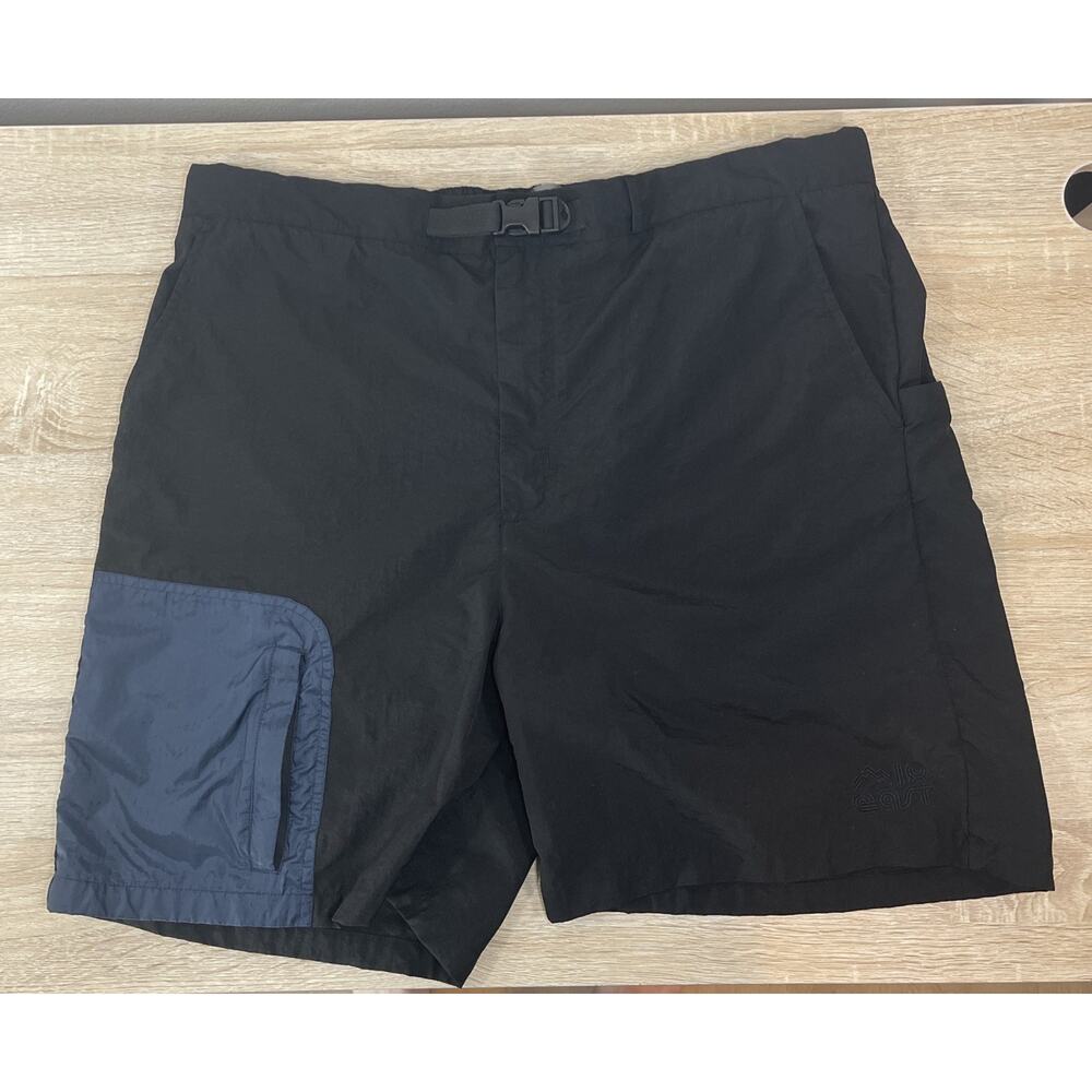 18 East NylonTrek Shorts Black/Navy - Mens Size X XL